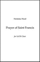 Prayer of Saint Francis SATB choral sheet music cover